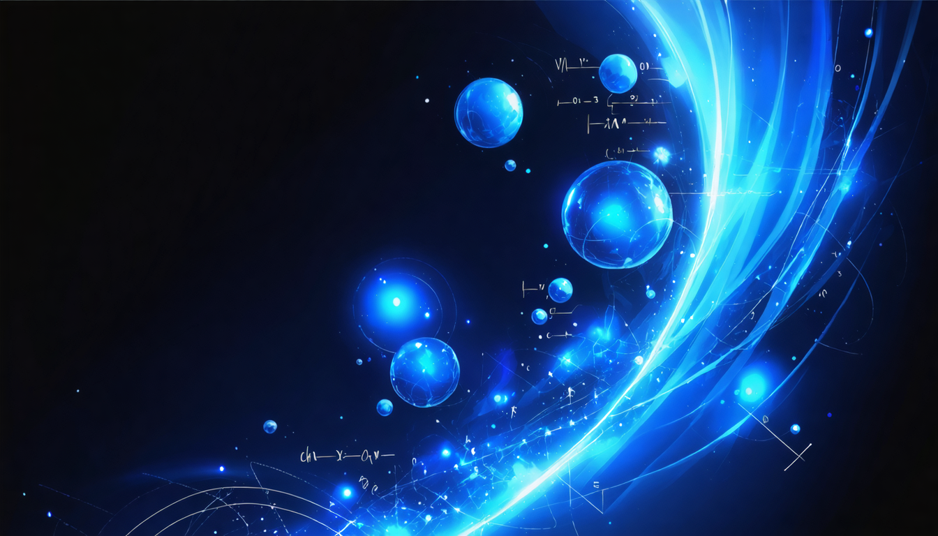 Book cover design for a theoretical physics textbook featuring abstract visuals representing quantum mechanics and relativity.